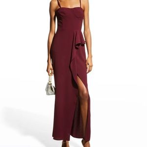Dress The Population Kai Sweetheart Drape-Front Gown